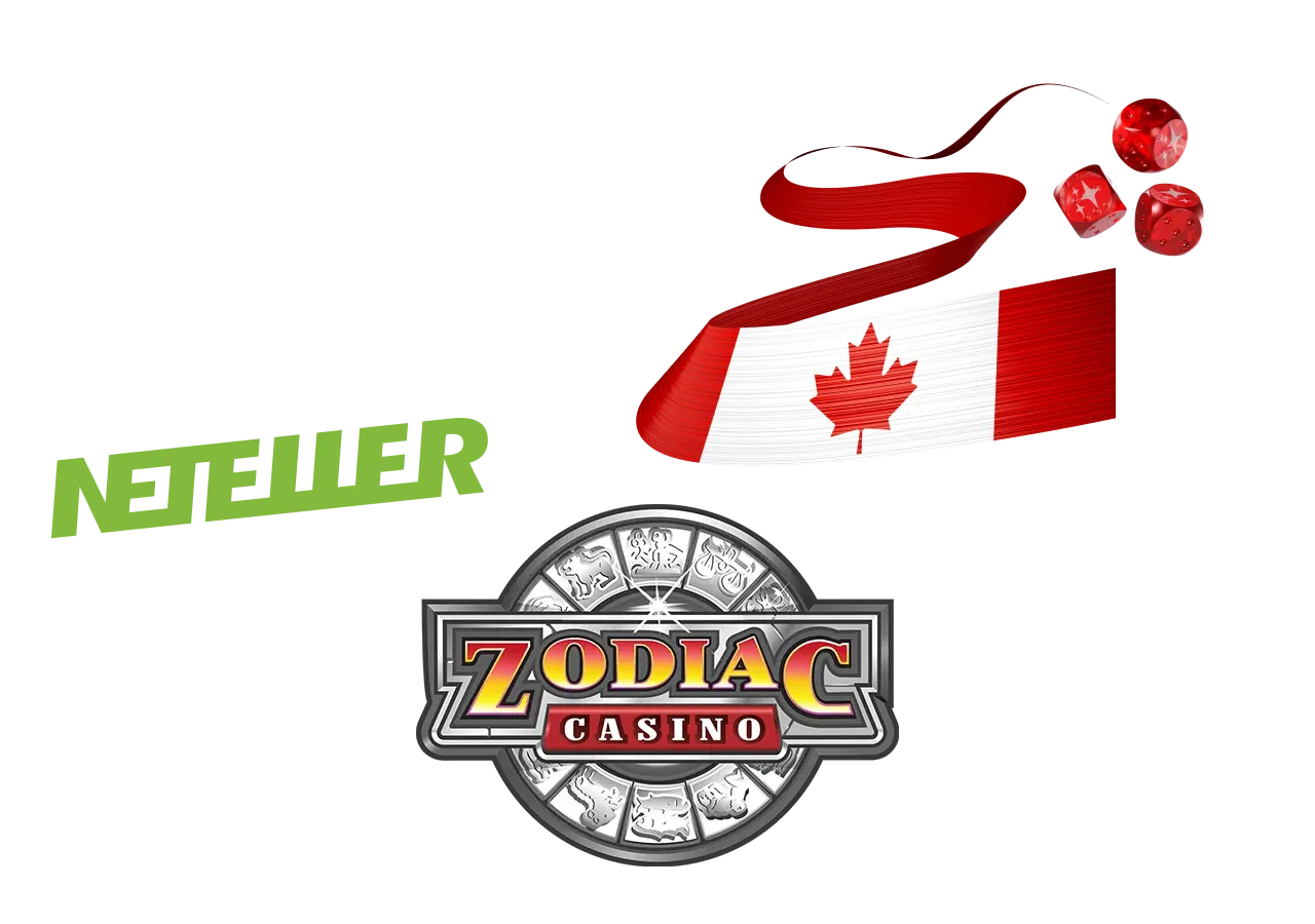 Zodiac Casino with Neteller integration for account deposits and convenient electronic transfers.
